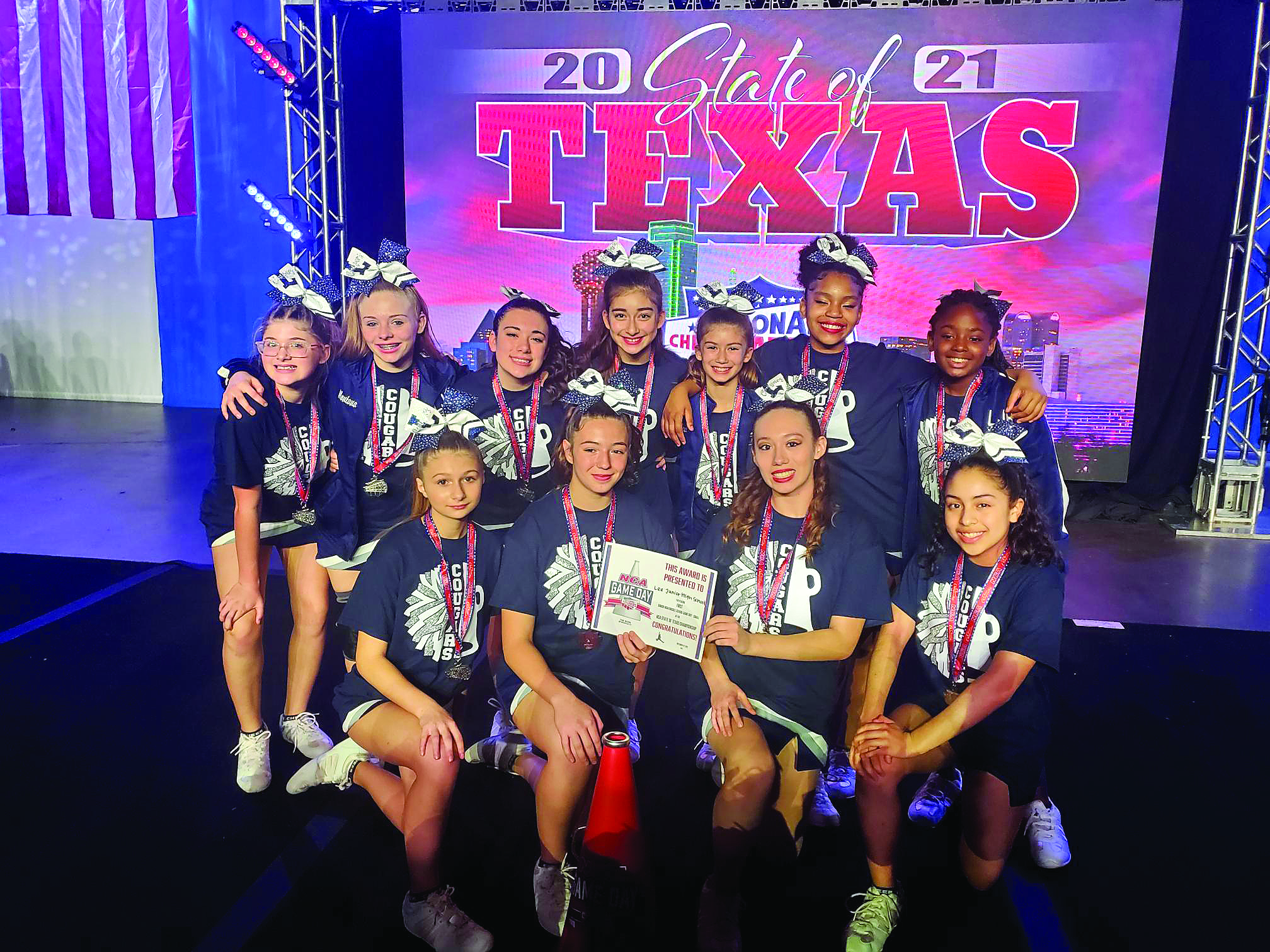 S. C. Lee Junior High Cheerleaders capture state championship; head to  national contest | Copperas Cove Leader Press