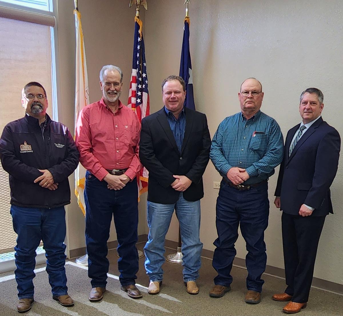 Roger Miller, far right, the Coryell County Judge, submitted his resignation on Sept. 14.