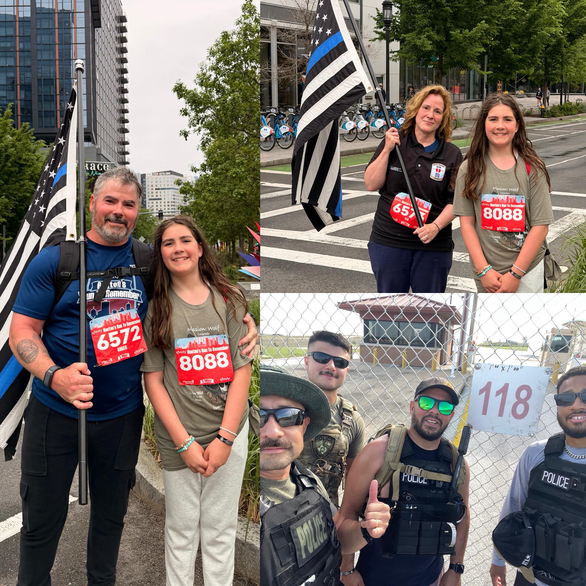 Courtesy Photo/CCPD - The family of Officer Elijah Garretson along with Garretson's CCPD family ran in Boston and in Texas on Saturday to remember him.
