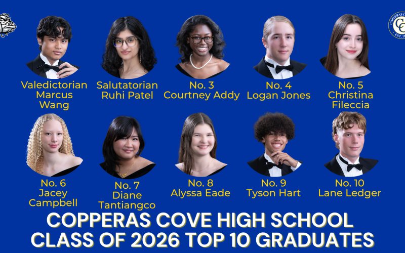 The top 10 graduates of the Class of 2026