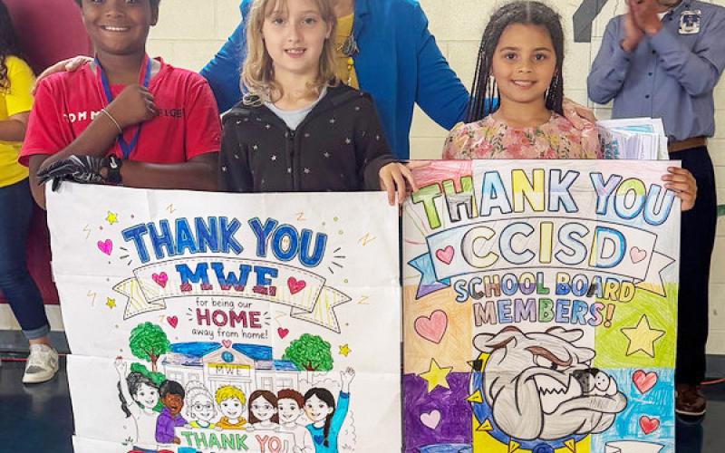 Students of Williams/Ledger Elementary celebrated the final day of school and all the work that went into repairing the campus after July 2025 storms.