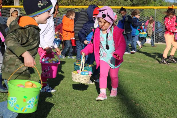 Kids 0-12 years if age will have the chance to scramble for eggs and prizes at City Park on Saturday.