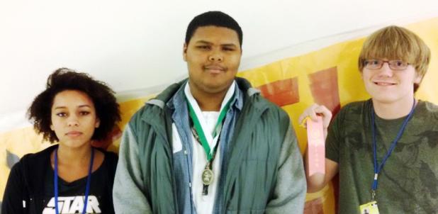 CCISD/Courtesy Photo - CCHS students Brigette Bien, Victor Vazquez and Peyton Watt show off their medals and ribbons won at the UIL academic meet in Burnet on Saturday. The CCHS academic team heads to Lampasas for another competition this weekend.