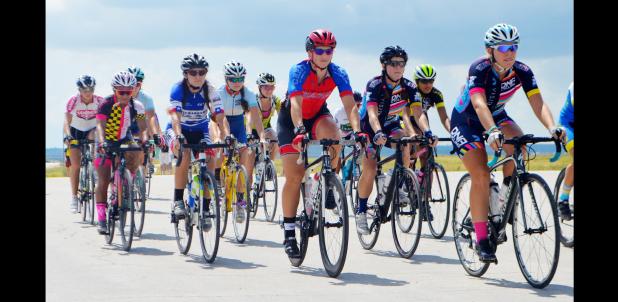 CCLP/LYNETTE SOWELL - Competitors in the Open category of the Fort Hood Challenge VIII take off on a 33-mile ride on Fort Hood Saturday afternoon. The two-day event brought hundreds of bicyclists to the Copperas Cove and Killeen area.