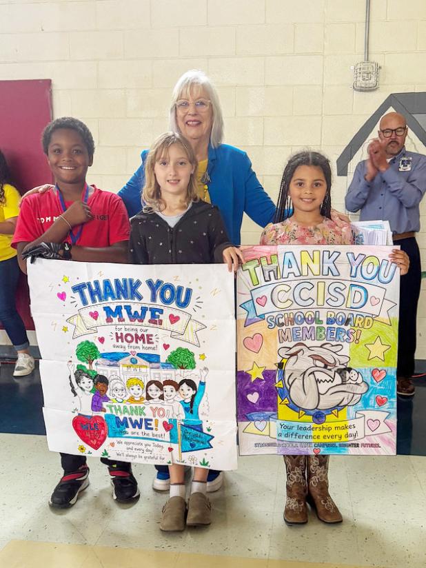 Students of Williams/Ledger Elementary celebrated the final day of school and all the work that went into repairing the campus after July 2025 storms.