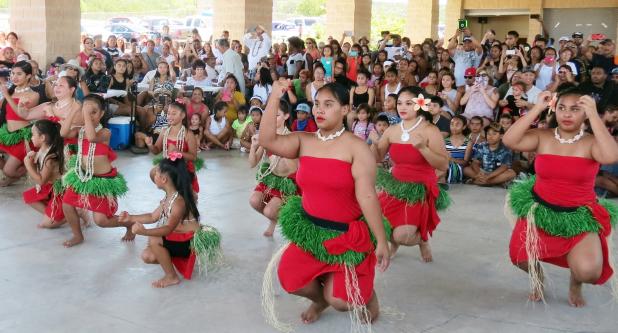 CCLP/DAVID J. HARDIN - Dancers perform at the 72nd Annual Guam Liberation Day Celebration on Saturday at Ogletree Gap Park. The celebration is held each year to remember and honor those who helped free Guam from Japanese occupation during World War II.
