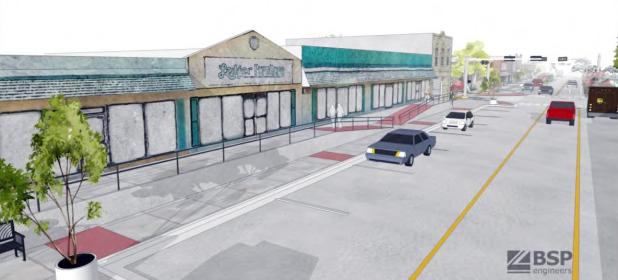 Courtesy Artwork - Downtown Copperas Cove will be getting a facelift and new sidewalks via a three-phase project tentatively set to begin in the late fall of 2016, the majority of which will be paid for via grant funding.