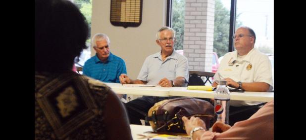 CCLP/LYNETTE SOWELL - Copperas Cove mayor Frank Seffrood addresses representatives of local community agencies and nonprofits at last Monday’s meeting of the Greater Copperas Cove Community Agency Network at Grace United Methodist Church.