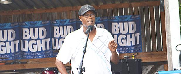 CCLP/LYNETTE SOWELL - Mitch Lofton speaks to the petition team and supporters at The Network’s celebration at Redneck Tacos on Saturday afternoon. The Copperas Cove city council voted unanimously to accept the petition with 1,748 signatures at Thursday night’s meeting.