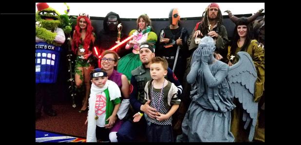 CCLP/PAMELA GRANT - The winners of the GeekFest costume contest pose with their trophies during last weekend’s GeekFest at Central Texas College.