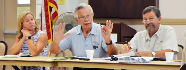 CCLP/LYNETTE SOWELL - Mayor Frank Seffrood speaks during Friday’s city council workshop between the Copperas Cove city council and the Copperas Cove Economic Development Corporation.
