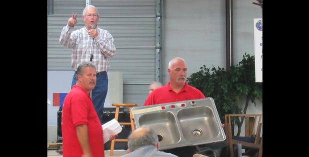 CCLP/BRITTANY FHOLER - Even a kitchen sink or two were auctioned off at the Kempner Volunteer Fire Department’s annual Barbeque and Auction fundraiser held Saturday evening.