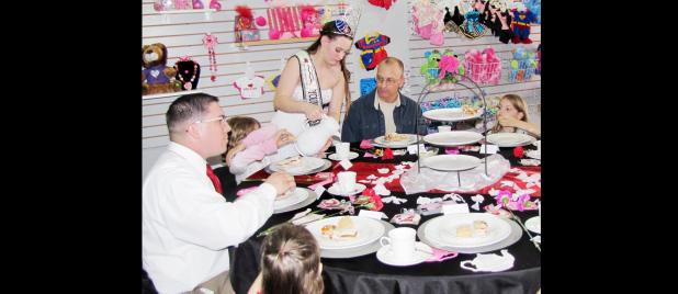 CCLP/PAMELA GRANT - The Rabbit Fest Royalty invited parents and their children to attend a pre-Valentine’s Day tea party.