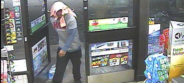 COURTESY PHOTO - A suspect entered the 7-11 on North 1st street Monday morning with an unknown weapon, demanding money, leaving with an undisclosed amount of currency.