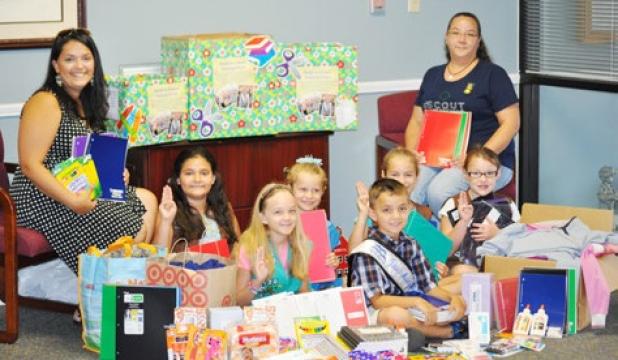Copperas Cove Girl Scout Troop #6120 decided to collect items for fellow students as they head back to school. In addition to school supplies, troop members also collected gently used clothing and coats.