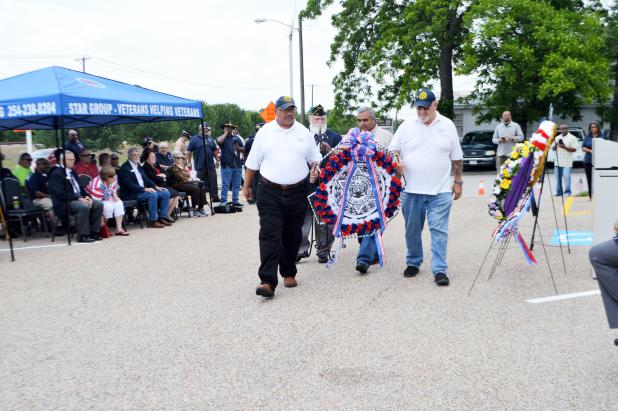 CCLP/LYNETTE SOWELL Local members of the Jewish War Veterans of the United States of America were among those groups which placed a wreath on Monday during a Memorial Day ceremony held by Star Group – Veterans Helping Veterans at their headquarters in Copperas Cove. 