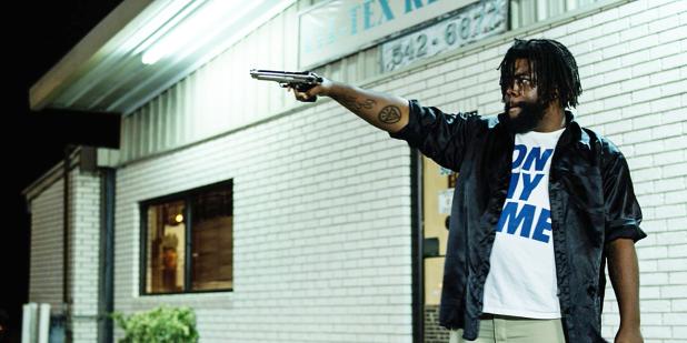 Courtesy/Cinemahill Studios - Devonte Dillard, playing the role of Shad, performs in a scene shot at Lil Tex Restaurant for the independent film “1040 Not So EZ”, which will have a red carpet premiere screening at Cinergy Cinema on Thursday.