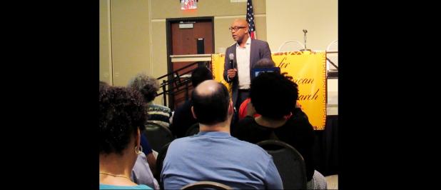 CCLP/BRITTANY FHOLER - Dr. Leonard Moore, a history professor at the University of Texas- Austin, was the keynote speaker at the Center for African-American Studies and Research Lecture Series event held last Thursday evening at the CTC Anderson Center.