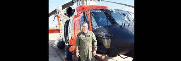 Courtesy Photo - LTCDR Eric Oliphant with the United States Coast Guard was named Exceptional Pilot of the Year for his role in rescuing four crew members from the sailing vessel Trio in February 2016.