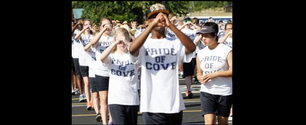 CCLP/ TJ MAXWELL - The Pride of Cove Band is already hard at work learning the steps and movements for their halftime show, which they will perform publicly for the first time at Spirit Spectacular on Sept. 15.