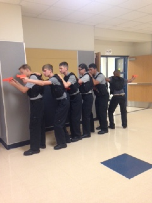 The CCHS Criminal Justice Club’s SWAT team took first place at the district contest and hopes to bring home a first place award on Saturday at the state level. Team members Jayson Stanley, Brendon Thompson, Jason Trevino, Andrew Sowder, Nathan Tyler and Deonjrae Hunt have worked tirelessly to hone their skills for this extremely competitive event.