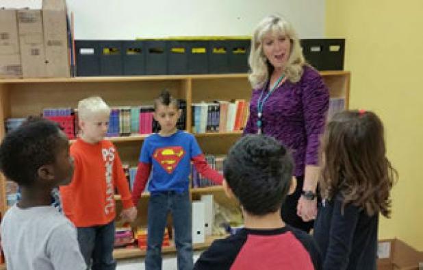 CCISD MCEC Terri Jones conducts weekly activities with students at every school in the district.