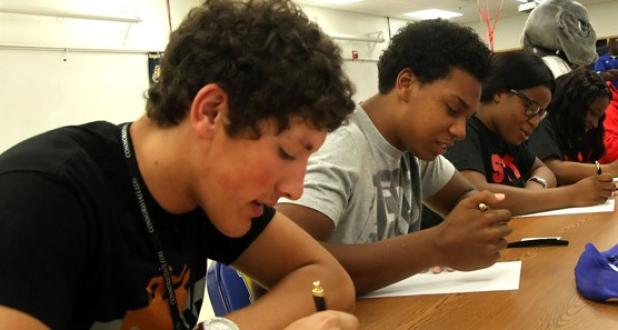 10 Copperas Cove students athletes participated in the final signing ceremony of the year on Tuesday at the high school.