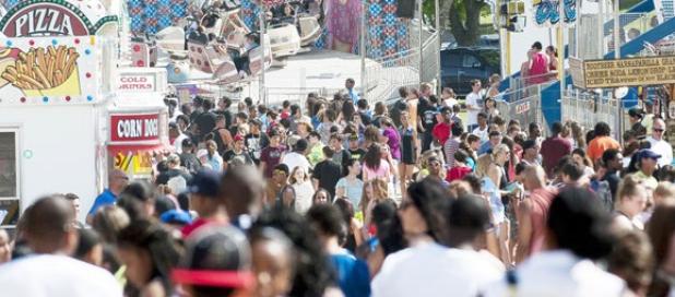 The Midway of the carnival begins to fill as residents make their way to the 34th annual Rabbit Fest inside the Copperas Cove City Park.