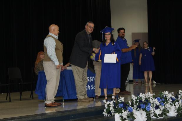 SC Lee Junior High School served as the setting for Crossroads High School's Fall Graduation Ceremony, ,with 19 graduates.