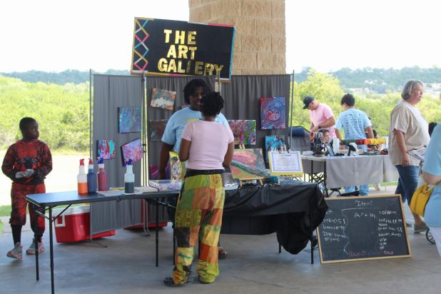 Young entrepreneurs sell their products at Saturdy's OSCAR's Market held at Ogletree Gap Park in Copperas Cove.