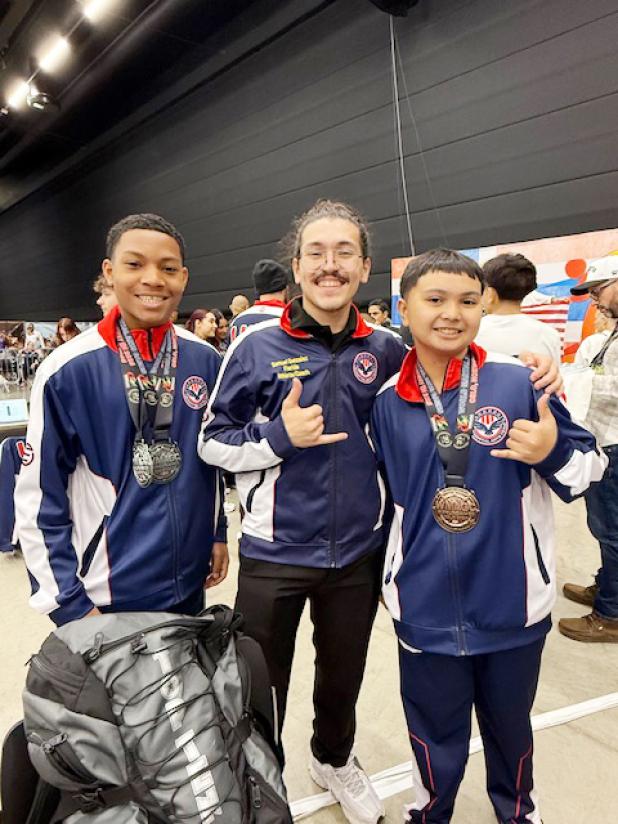 Rodney Phillips and Zachary Phillips of Copperas Cove have returned from the WMAGC World Games in Oslo, Norway with two Silver medals and one Bronze while representing the U.S. Martial Arts Team.