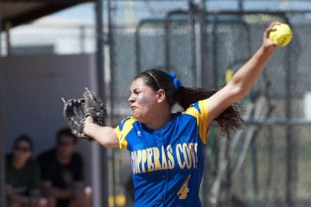 Copperas Cove junior Carlee Duran gave up 10 runs on 10 hits before being replaced in the fourth inning of play.