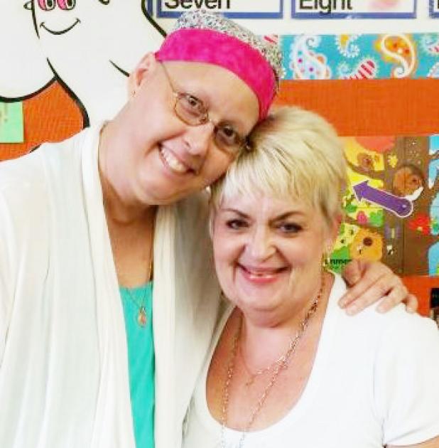 Lorrie Hornaday and Sharon Cecil worked together for nearly 15 years and have been friends for almost 20. Cecil has been with Hornaday through every step of her battle with breast cancer.