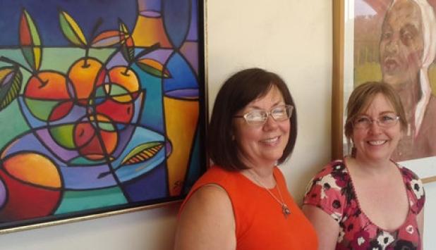 Sheri Wilson and Linda Lapierre will be available this evening for a gallery talk at the Oveta Culp Hobby library on the campus of Central Texas College.