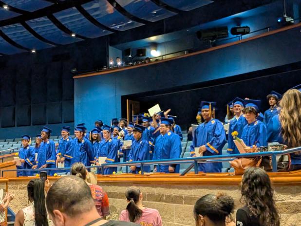The spring graduating class of 2025 for Crossroads High School was the largest class in the campus' history.