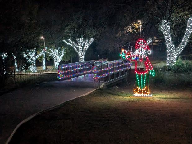 Copperas Cove celebrated the new decorations at City Park.