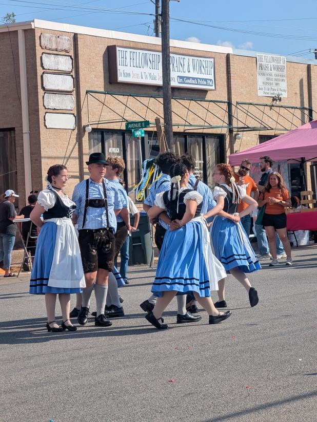 Dancers at the 3rd annual Oktoberfest in downtown Copperas Cove