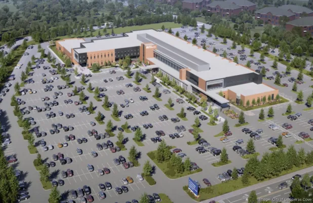 File Photo -  A rendering shows the concept of the more than 250,000-square-foot clinic to be constructed on the east side of Copperas Cove. The groundbreaking is set for Oct. 8.