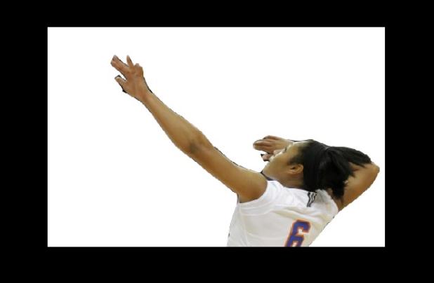UT Arlington’s Qiana Canete hits against Incarnate Word as her Mavericks hosted the Lady Cardinals Friday in Arlington.