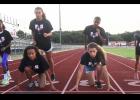CCLP File Photo - The Centex Pacesetters pose for a picture during practice at Salado Junior High in preparation for this weekend’s Texas Amateur Athletic Federation State Track and Field Meet in McAllen. The Pacesetters are, left-to-right (front row): Jaylen Watson, Zoe Pearson, Jorja Washington and Abigail Mouton. Back row: Michaela Mouton, Brianna Washington, Reginald Mouton and Katelyn Mouton. They are coached by head coach Vincent Watson and assistant coaches Derwin Graham and Anthony James.