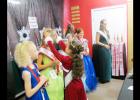 CCLP/BRITTANY FHOLER - Junior Miss Rabbit Fest Kaydence Weary crowns Alexia Peltier as the winner of Junior Miss Krist Kindl category at the 2nd annual Miss Krist Kindl Charity Pageant held in Bearables in downtown Copperas Cove Saturday morning.