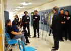 CCLP/LYNETTE SOWELL - A student team practices their presentation in a hallway at CCHS during the DECA Region V district conference held Saturday. Nearly 1,000 students came from 26 area high schools to compete for a shot to advance to the state competition in San Antonio.