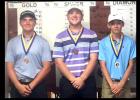 COURTESY PHOTO - Cove golfers, from left, Caden McAnally, Bryce Anderson and Dustin Dean all finished in the top four of theBeltway Junior Tour event at the Hills at Cove Golf Course on Wednesday. McAnally won last week at Blackhawk Golf Club in Pflugerville and Dean won two weeks ago at Sammons in Temple.
