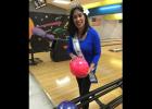 Senior Ms. Rabbit Fest Edith Natividad checks out the bowling alley for the Souper Bowl of Caring on Saturday, Feb. 6, to benefit My Brother’s House, the food pantry of the Holy Family Catholic Church. – CCLP/Courtesy