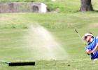 CCLP/TJ MAXWELL - Copperas Cove’s Dovovan Copeland-Ritchie hits out of a sand trap on to the 5th green at Cottonwood Creek Golf Course in Waco during day two of the Marvin Dameron Classic. Copeland-Ritchie shot a two-day total of 192.