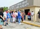 CCLP/LYNETTE SOWELL - A crowd gathered at the VFW Post 8577 for Monday’s Independence Day bell ringing and ceremony at the post. After the ceremony, the post hosted a barbecue lunch along with raffle prizes.