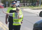 Ceara Bouren directs traffic during last years Copperas Cove Police Department’s Explorers Program.