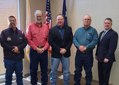 Roger Miller, far right, the Coryell County Judge, submitted his resignation on Sept. 14.