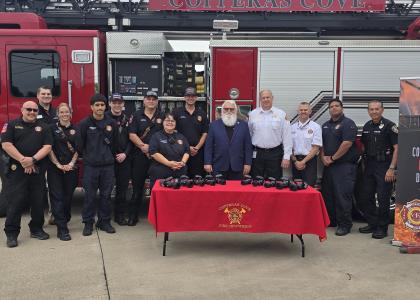 Courtesy Photo --   The Copperas Cove Fire Department received a donation of HEN nozzles from the HEN Foundation. These nozzles provide advanced suppression technology designed to improve firefighter safety and operational effectiveness on the fireground. The HEN Foundation’s mission to support fire departments through equipment donations, grants, and hands-on training directly impacts the ability of departments to better protect the communities they serve.