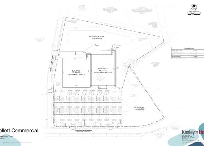 The site plan for the future Hobby Lobby and Academy stores in Copperas Cove.